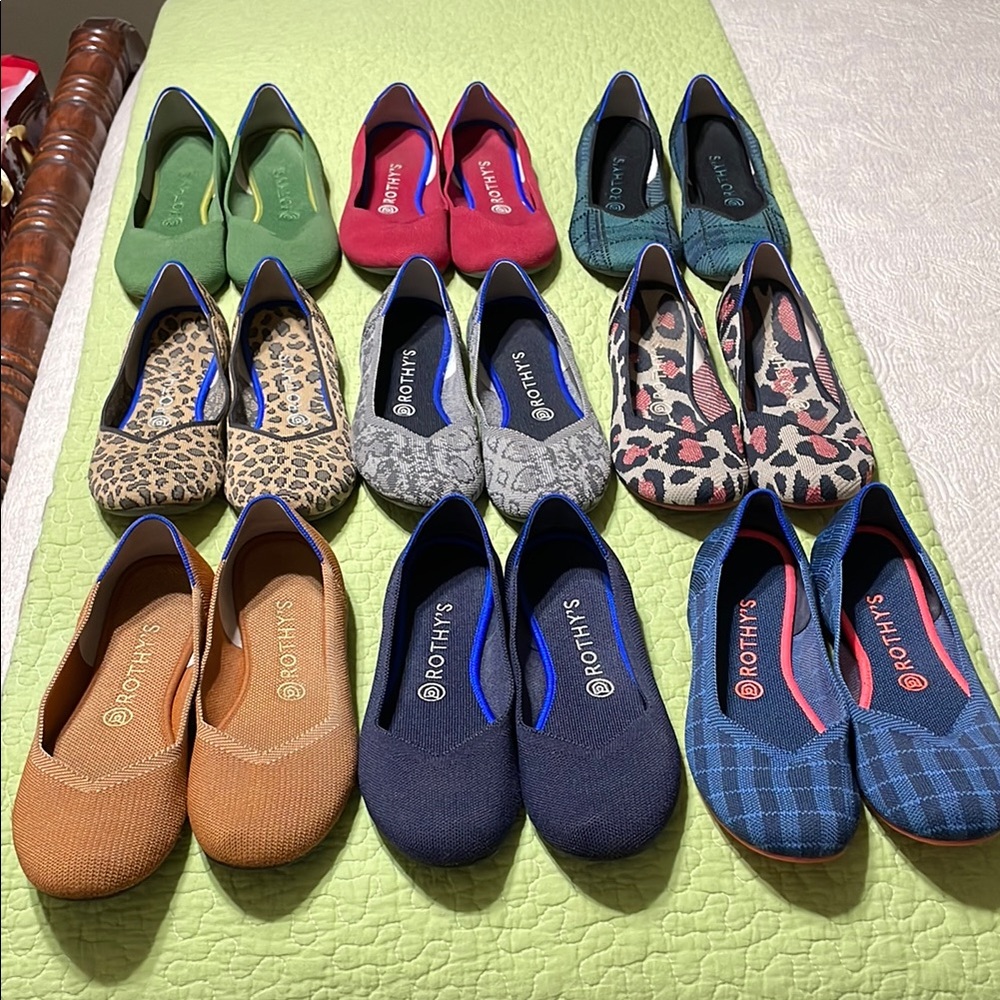 Rothy's Vibrant Flats Collection